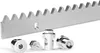A metal rack with teeth and several metal bolts are shown against a white background. Náhľad obrázku produktu