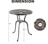 KOMFOTTEU Bistrotisch rund mit Schirmloch, Gartentisch aus Produktbild-Vorschau 7