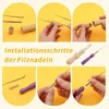 Set di feltro ad aghi 50 colori 228 pezzi in borsa con Anteprima dell’immagine prodotto 6