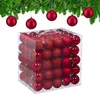 Relaxdays, juego de 100 bolas navideñas, plástico, Vista previa de la imagen del producto 1