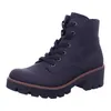 A black boot with laces and a thick sole is shown against a white background. Produktbild-Vorschau