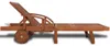 Tumbona de madera maciza de acacia Vista previa de la imagen del producto 4