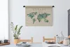 MuchoWow® Wandteppich Wandbehang Weltkarte - Pflanzen - Produktbild-Vorschau 3