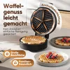 ProfiCook® Wafelijzer in hartvorm | met antiaanbaklaag | Productafbeelding-voorbeeld 3