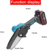 A diagram showing the parts of a portable electric chainsaw. Podgląd zdjęcia produktu