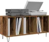 vidaXL Schallplattenschrank mit Regal Artisan-Eiche 100 x Produktbild-Vorschau 2
