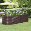 Möbel Hochbeet Pulverbeschichteter Stahl 249x100x68 cm Produktbild-Vorschau 1