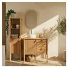 Mobile lavabo 80cm con piedini impiallacciato rovere JOY Anteprima dell’immagine prodotto 7