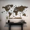 Dřevěná mapa světa na zeď – 3D dřevěná nástěnná mapa, Náhled obrázku produktu 7