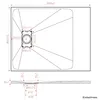 SMC Duschwanne Duschtasse 100x80cm mit anti-rutsch Produktbild-Vorschau 7