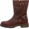A side view of a brown leather boot. Produktbild-Vorschau