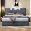 CDGlobal Polsterbett 140x200cm mit USB und Steckdosen, Produktbild-Vorschau 13