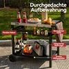 Royal Gourmet Grillwagen Rollwagen mit Edelstahl-Platte für Produktbild-Vorschau 4