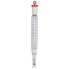 A close-up shot of a white thermometer with red markings, isolated on a white background. Anteprima dell’immagine prodotto