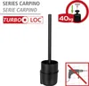 WENKO Turbo-Loc WC-Garnitur Carpino in Schwarz 9,5 x 35 x Produktbild-Vorschau 2