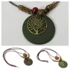 Halskette mit Lebensbaum Anhänger Handarbeit Mehndi Vintage Produktbild-Vorschau 2