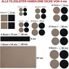 Filzgleiter 300 Stück Schwarz/Beige Mix selbstklebend für Produktbild-Vorschau 3