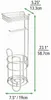 mDesign Toilettenpapierhalter WC-Rollenhalter mit Ablage Produktbild-Vorschau 3
