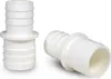 Two white plastic hose connectors are shown against a white background. Produktbild-Vorschau