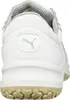 The back view of a white Puma safety shoe. Produktbild-Vorschau