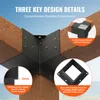 VEVOR Kit de support pour pergola 152,4 x 152,4 mm, 8 Voir les images du produit 3