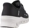 Rear view of a black and white sneaker. Voir les images du produit