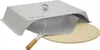 BBQ-Toro Edelstahl Pizzaaufsatz mit Thermometer, Pizzastein Produktbild-Vorschau 1