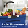 Einkaufskorb faltbar blau Aluminium Polyester 600D Produktbild-Vorschau 6