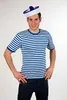 Herren Ringelshirt kurzarm blau-weiß – alltagstauglich Produktbild-Vorschau 2
