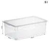 Lot de 12 boîtes de rangement transparentes bleues Rotho Voir les images du produit 10