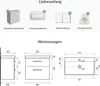 Planetmöbel Waschtischunterschrank 63cm Weiß mit Produktbild-Vorschau 5