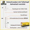 Tellerkopfschrauben 10,0x240 Konstruktionsschrauben Produktbild-Vorschau 2