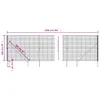 vidaXL Maschendrahtzaun mit Bodenhülsen Grün 2x25 m -  Produktbild-Vorschau 6