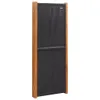 5-tlg. Raumteiler Schwarz 350x180 cm Produktbild-Vorschau 5