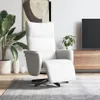 vidaXL Relax kreslo s podnožkou biela Imitácia kože Náhľad obrázku produktu 2
