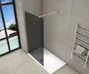 Aica Schwarze walk in Dusche 90x200cm Duschwand 8mm Produktbild-Vorschau 2