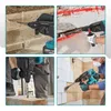 Collage of four images showing a hammer drill being used in various construction and DIY scenarios. Produktbild-Vorschau