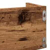 A close-up view of a wooden shelf with mounting hardware. Produktbild-Vorschau
