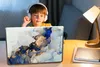 MuchoWow® Laptop Aufkleber Sticker Cover Marmor - Blau - Produktbild-Vorschau 3