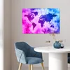 MuchoWow® Poster Weltkarte - Rosa - Lila 60x40 cm - Produktbild-Vorschau 5