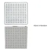Two square shower heads are shown against a white background. The top shower head is viewed from the front, and the bottom shower head is viewed from a slightly angled perspective. Text that reads "#Sent in Random" is present to the right of the shower hea Podgląd zdjęcia produktu