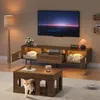 Mobile TV Merax con grotta per gatti, illuminazione LED, Anteprima dell’immagine prodotto 10