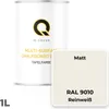 Tafelfarbe matt | Reinweiß RAL 9010 | 1L | Kreidefarbe für Produktbild-Vorschau 2