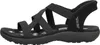 Skechers Slip-Ins: Reggae Slim  Sandalen Plat - Zwart - Voir les images du produit 18