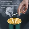 Standaschenbecher Edelstahl Aschenbecher Grün Produktbild-Vorschau 4