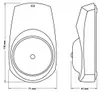 Zvonek Zamel 230V IP20 85dB 54mm bílý - DNS-001 / N Náhled obrázku produktu 6