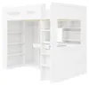 Lit superposé 90x200 cm avec bureau, étagères ouvertes, 1 Voir les images du produit 14