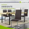 Juskys Esszimmerstuhl Vegas, 4er Set, Freischwinger, Metall Produktbild-Vorschau 6