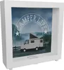Camper Life mit Campervan Rahmen Spardose aus Holz Produktbild-Vorschau 1