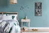Wandkunst Leinwand Bild Uhr 30x60 Gemälde Winter Schnee Produktbild-Vorschau 4